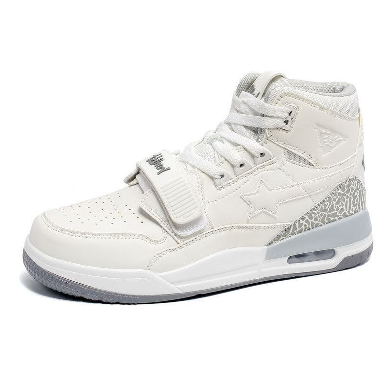 Men’s Korean Style High-Top Color-Block Casual Sneakers