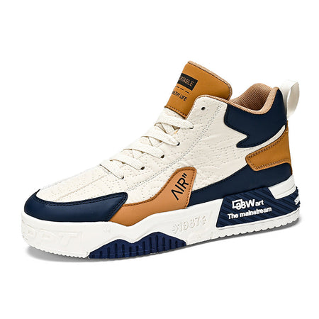 Men’s Korean Style High-Top Platform Casual Sneakers