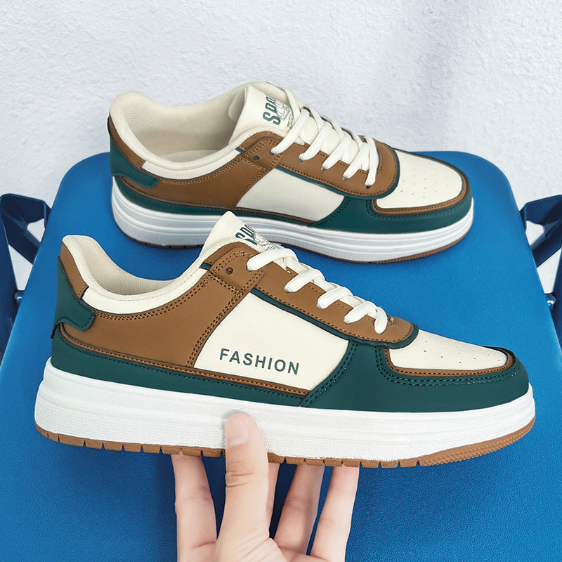 Unisex Color-Block Low-Top Casual Board Sneakers