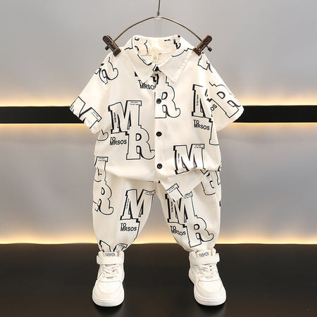 White girls two-piece summer outfit set for casual everyday wear