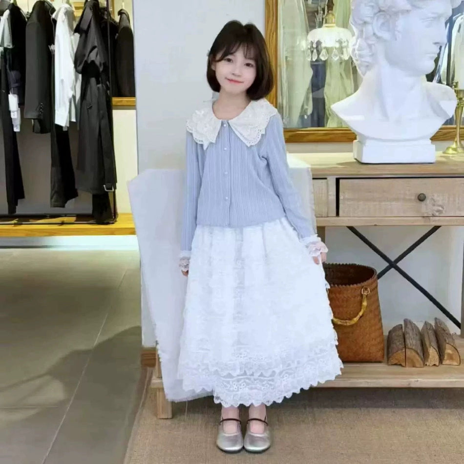 girls two-piece summer outfit set for casual everyday wear