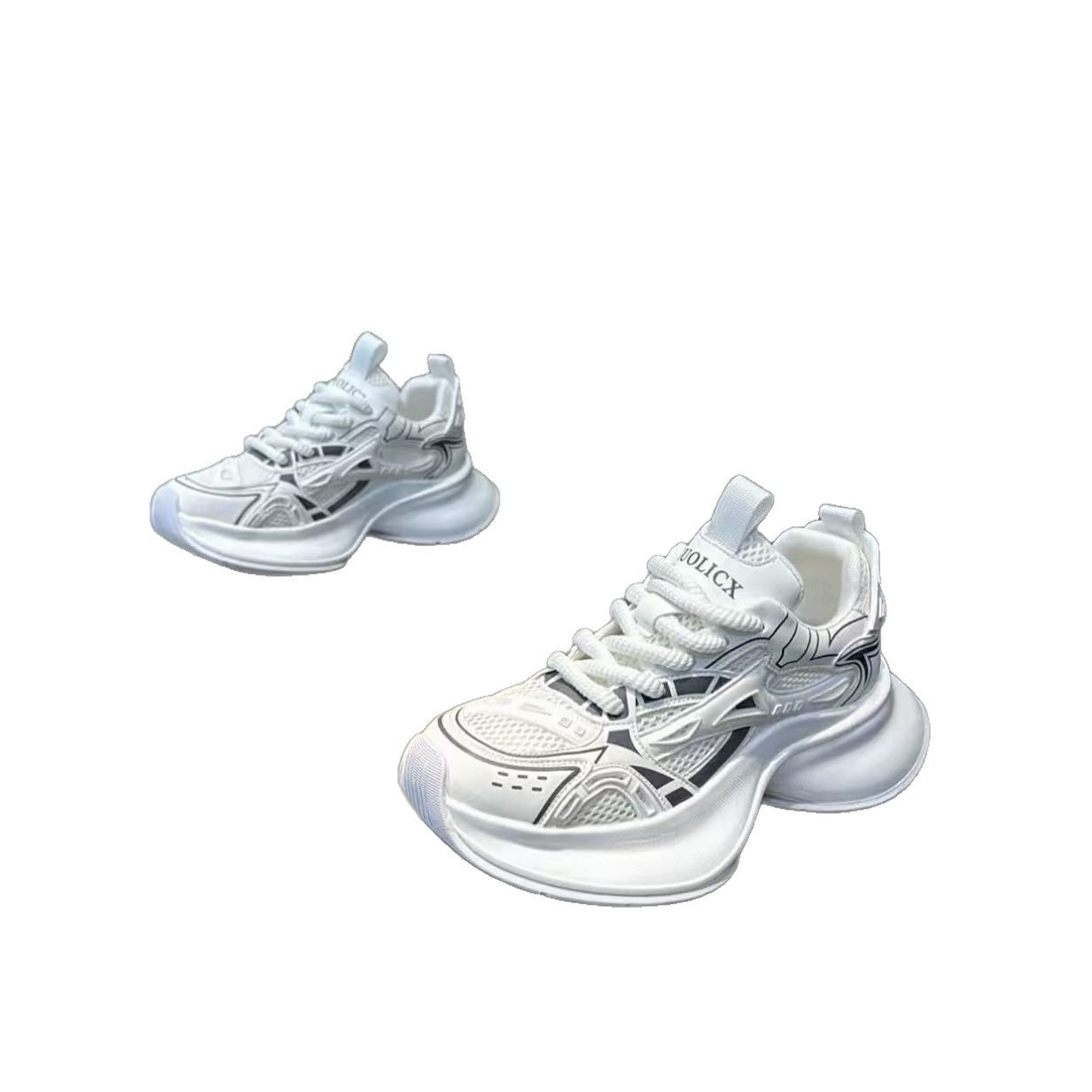 Men’s Korean Style Platform Mesh Casual Running Sneakers