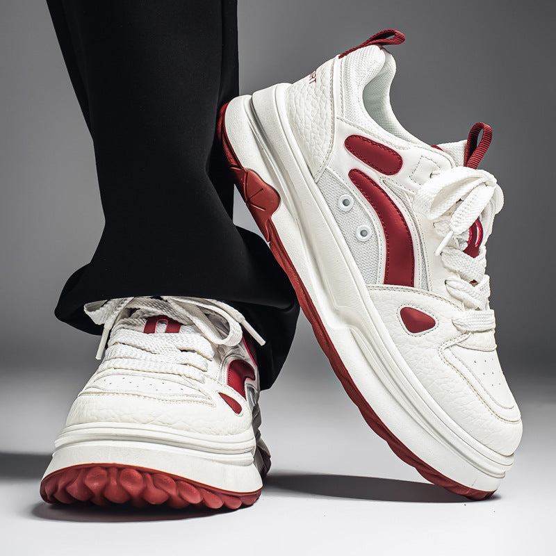 Men’s White Low-Top Casual Sneakers