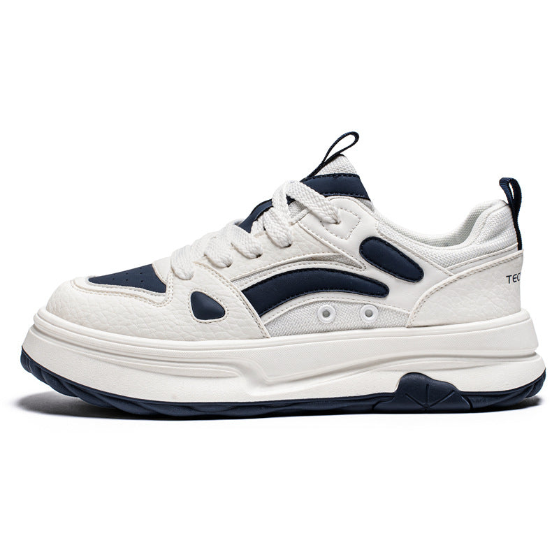 Men’s White Low-Top Casual Sneakers