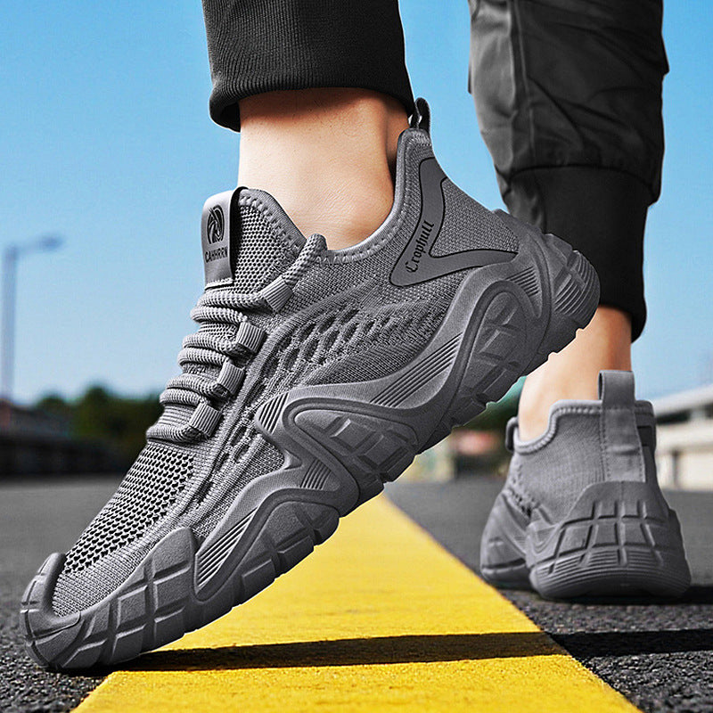 Men’s Fly-Knit Mesh Breathable Running Casual Sneakers