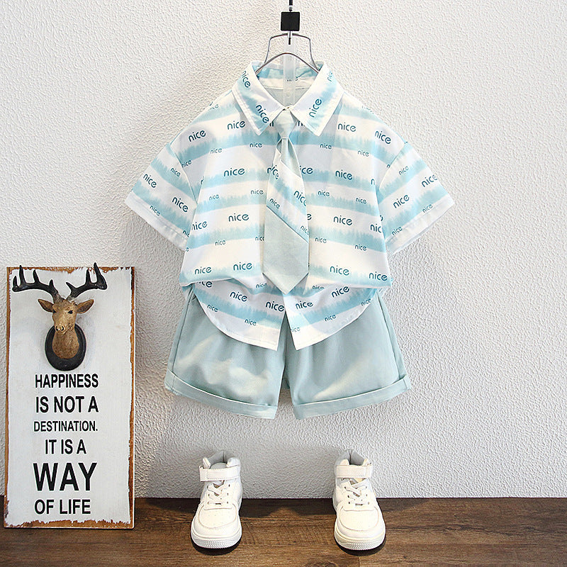 girls two-piece summer outfit set for casual everyday wear