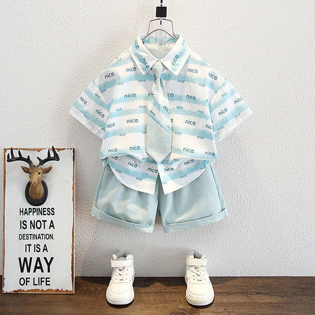 girls two-piece summer outfit set for casual everyday wear