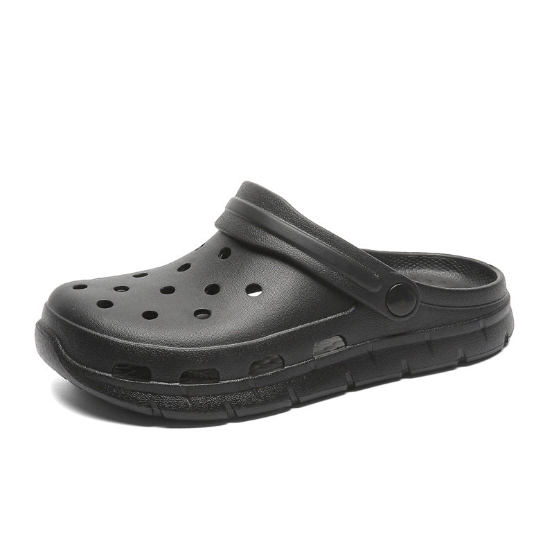 Unisex Closed-Toe Beach Clog Sandals Thick Sole