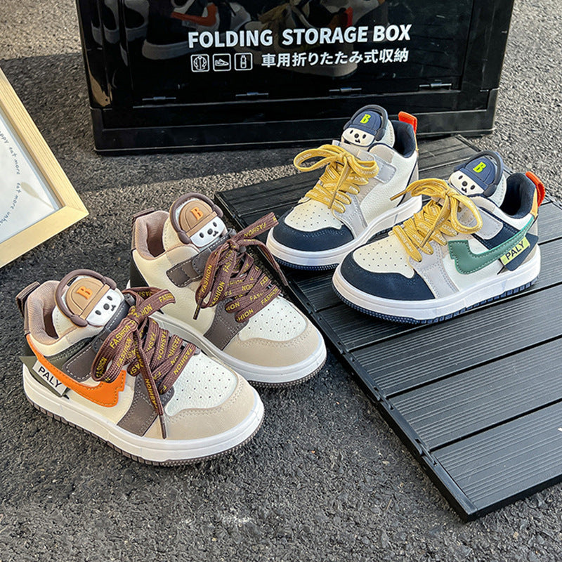Premium Kids Non Slip Running Sneakers Korean Style Sports Shoes