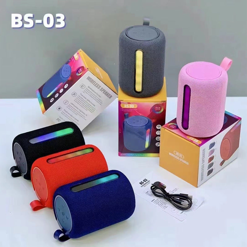 BS03 Portable Bluetooth Speaker Outdoor Subwoofer Fabric