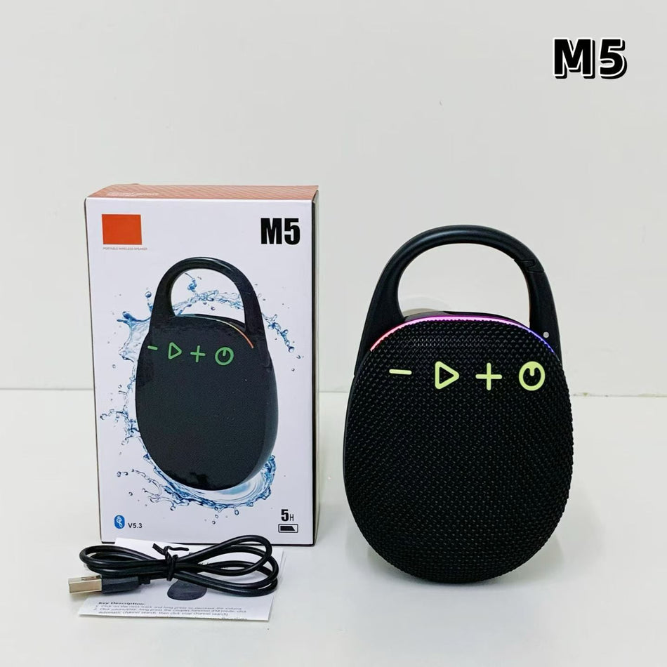 Waterproof Bluetooth Speaker M5 with Carabiner TWS Bass