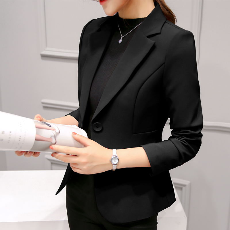 White premium women small suit long sleeve casual blazer set outfit