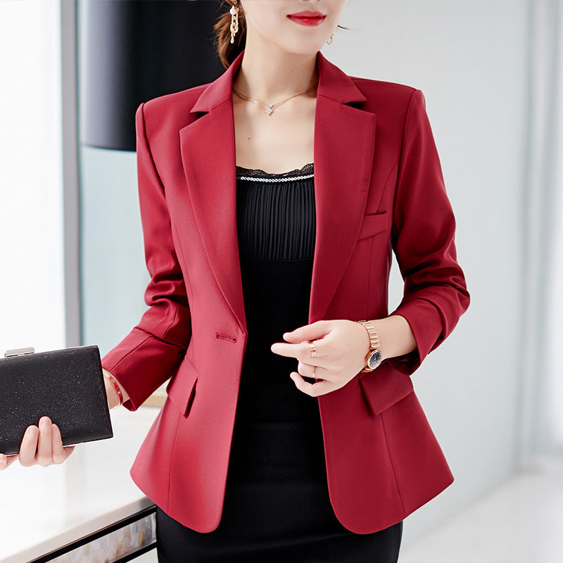 Grey premium women slim fit plus size blazer small suit jacket