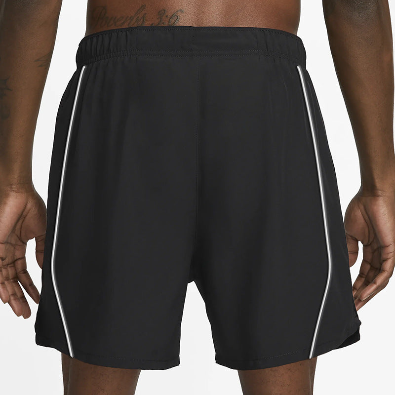 White men's shorts - casual shorts with elastic waistband for active and leisure wear