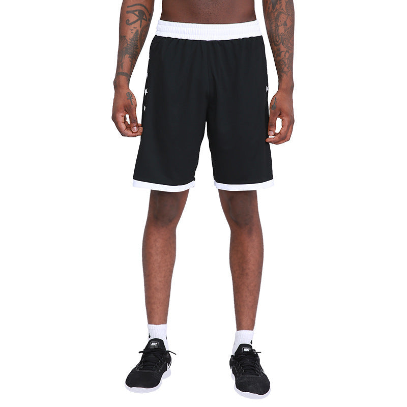 Black men's shorts - casual shorts with elastic waistband for active and leisure wear
