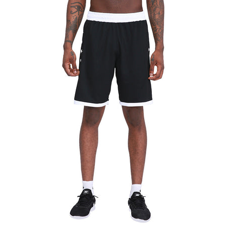 Black men's shorts - casual shorts with elastic waistband for active and leisure wear