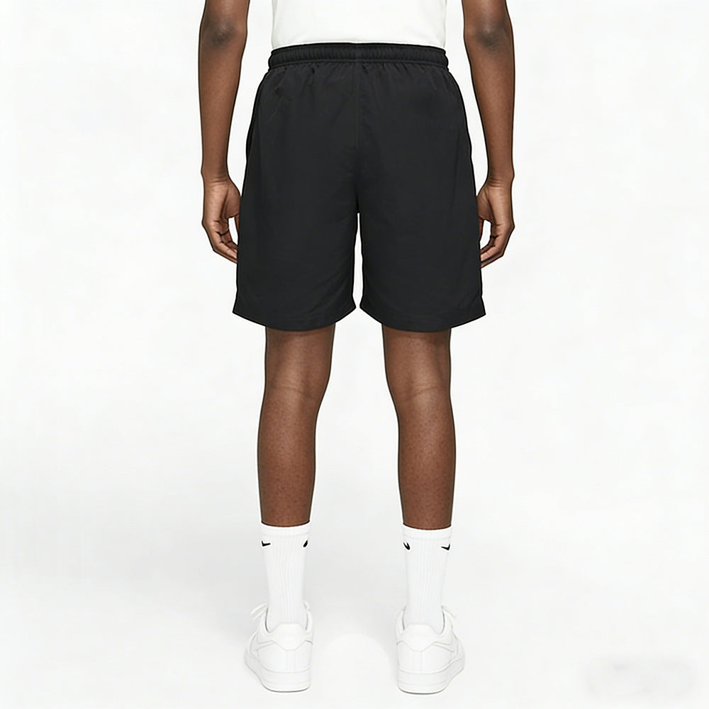 Black men's shorts - casual shorts with elastic waistband for active and leisure wear