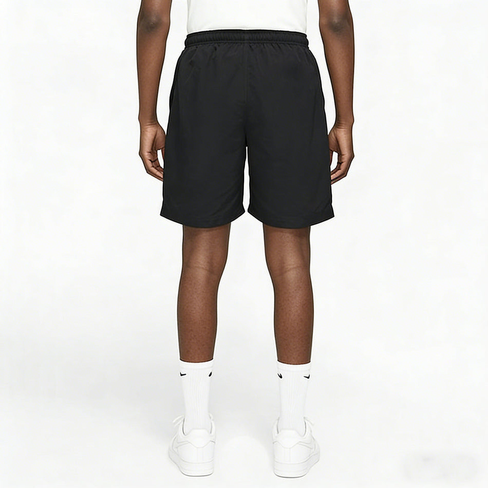 Black men's shorts - casual shorts with elastic waistband for active and leisure wear