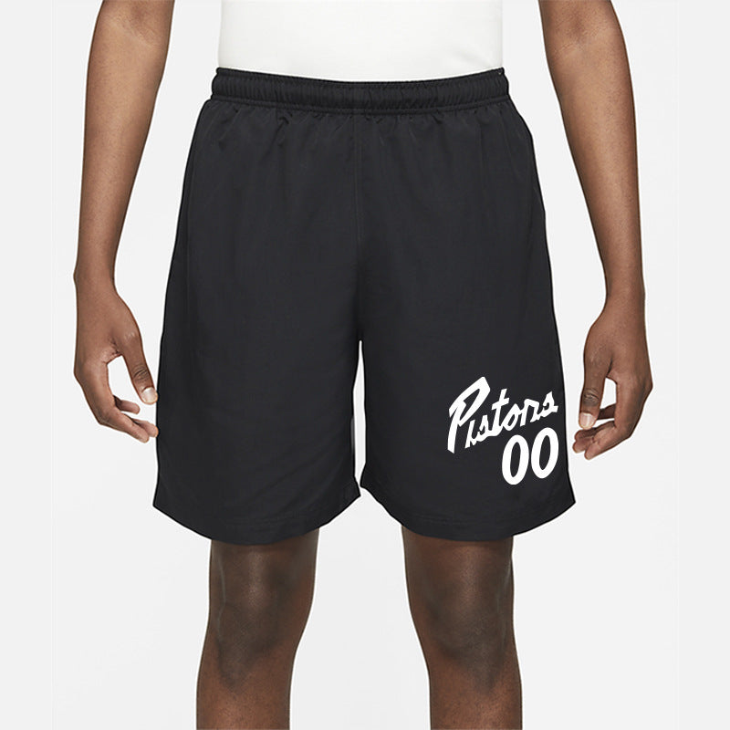 Black men's shorts - casual shorts with elastic waistband for active and leisure wear