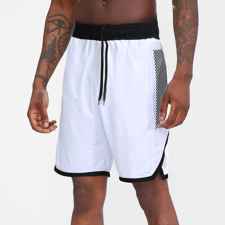 Black men's shorts - casual shorts with elastic waistband for active and leisure wear