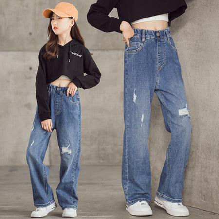 girls jeans with comfortable fit for everyday wear