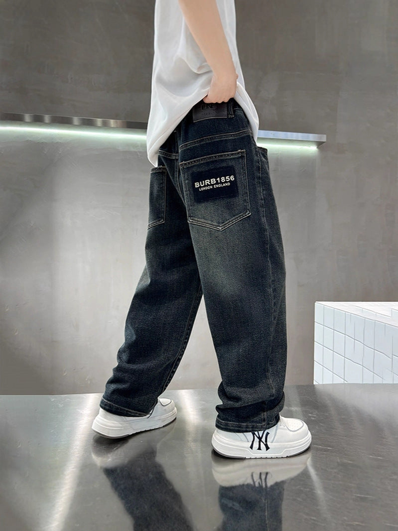Children Boys’ Versatile Loose Jeans for Spring & Autumn