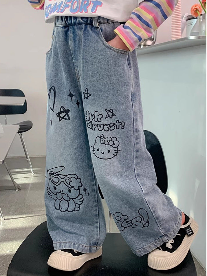 girls jeans with comfortable fit for everyday wear