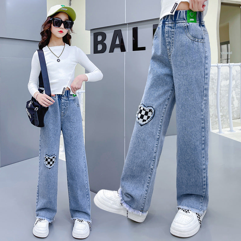 girls jeans with comfortable fit for everyday wear