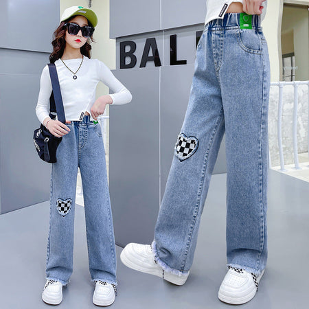 girls jeans with comfortable fit for everyday wear