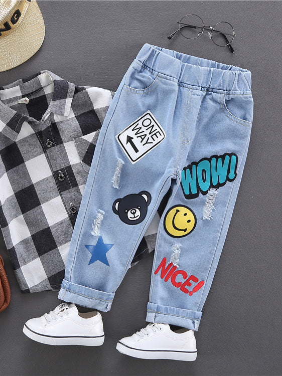 Children Boys’ Denim Pants for Spring & Autumn