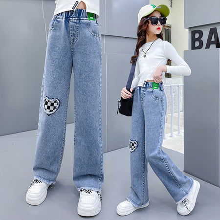 girls jeans with comfortable fit for everyday wear