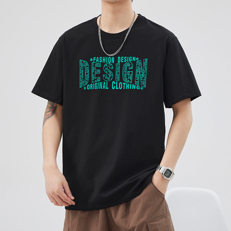 Men’s Heavy Cotton Loose Summer T-Shirt