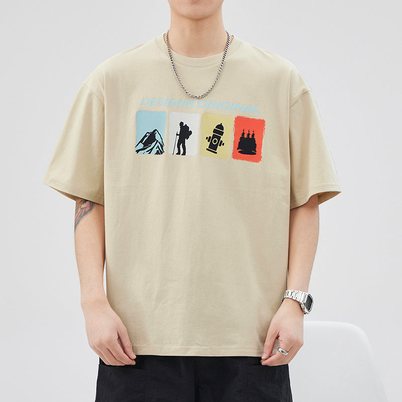 Men’s Pure Cotton Loose Summer T-Shirt