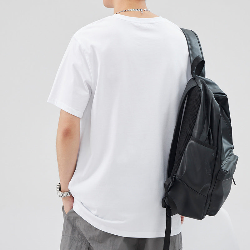 Men’s Heavyweight Cotton Retro Loose Short Sleeve T-Shirt