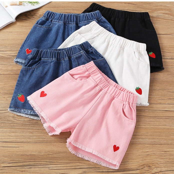Children Girls’ Denim Shorts for Summer