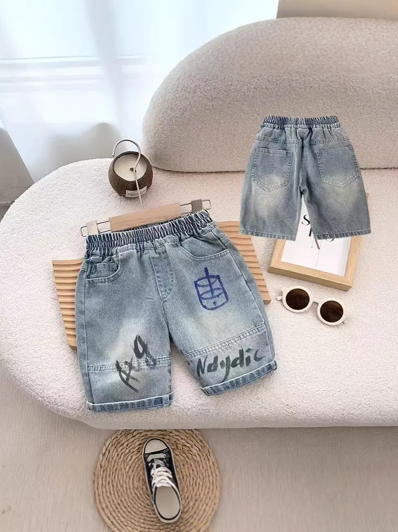 girls denim shorts for summer casual wear with comfortable relaxed fit