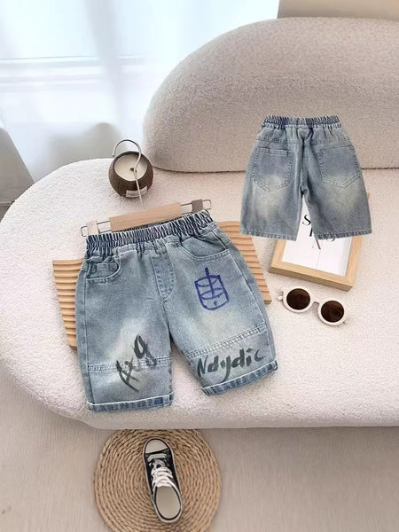 girls denim shorts for summer casual wear with comfortable relaxed fit