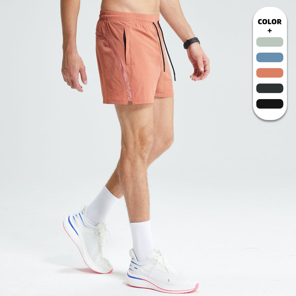 Men's Solid Color Quick-Dry Performance Three-Point Training
