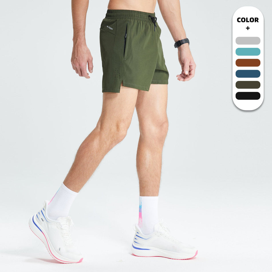 Men's Woven Four-Way Stretch Quick-Dry Track & Field Shorts