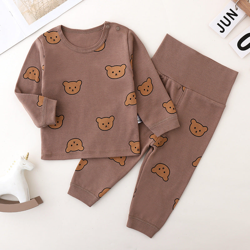 Baby Cotton Long Sleeve Pajama Set Autumn Two-Piece Homewear