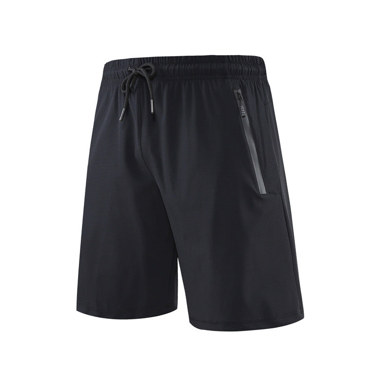 Men's Premium Ice Silk Quick-Dry High-Waist Training Shorts