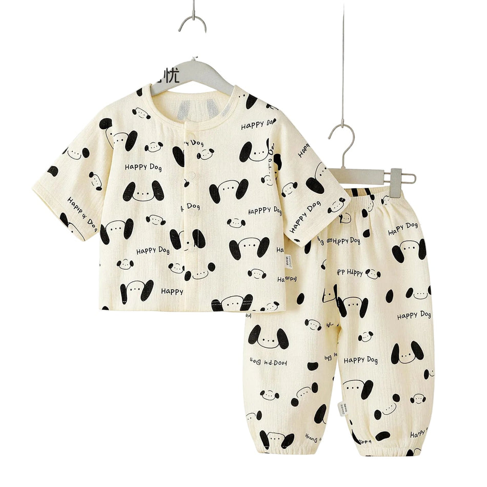 girls two-piece summer outfit set for casual everyday wear