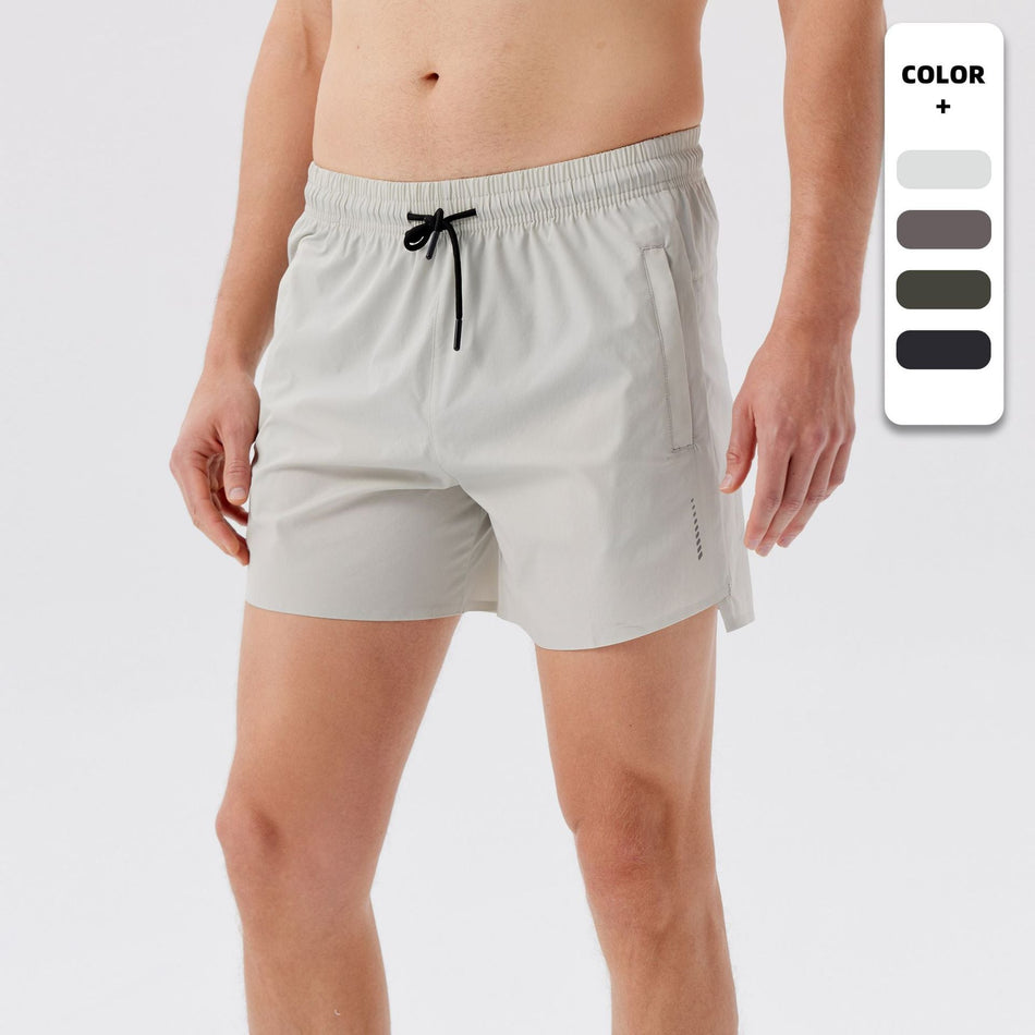 Men's Seamless Reflective Quick-Dry Running Training Shorts
