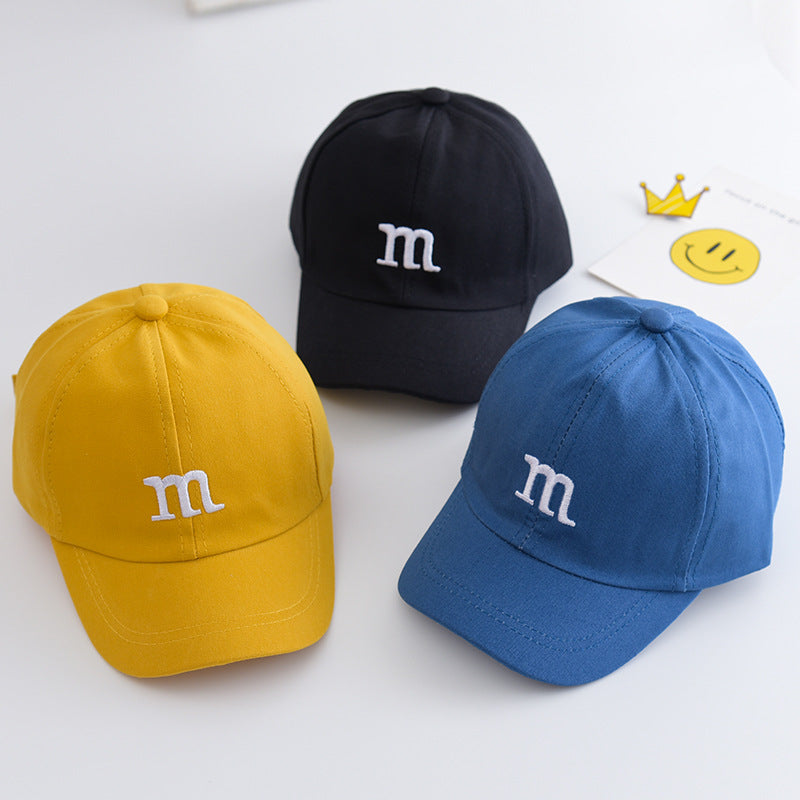 Baby Cotton Baseball Cap Letter Print Sun Protection Adjustable