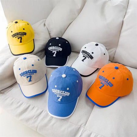 Black kids sun hat with breathable design for outdoor summer and beach wear