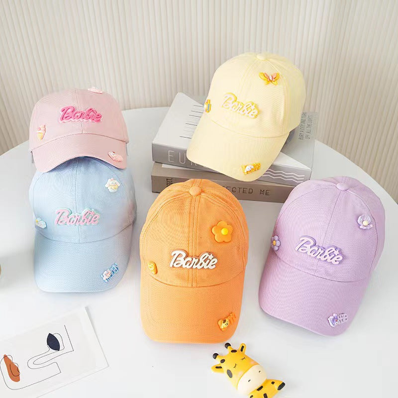 Red kids sun hat with breathable design for outdoor summer and beach wear
