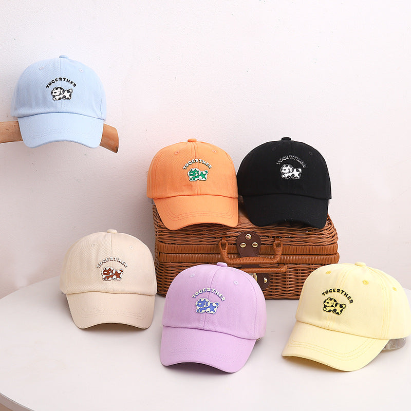 Boys Hat Spring and Autumn Cartoon Ironing Puppy Cap Sunscreen