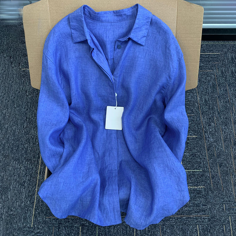 Airy Cotton-Linen Long Sleeve Sun Protection Cardigan