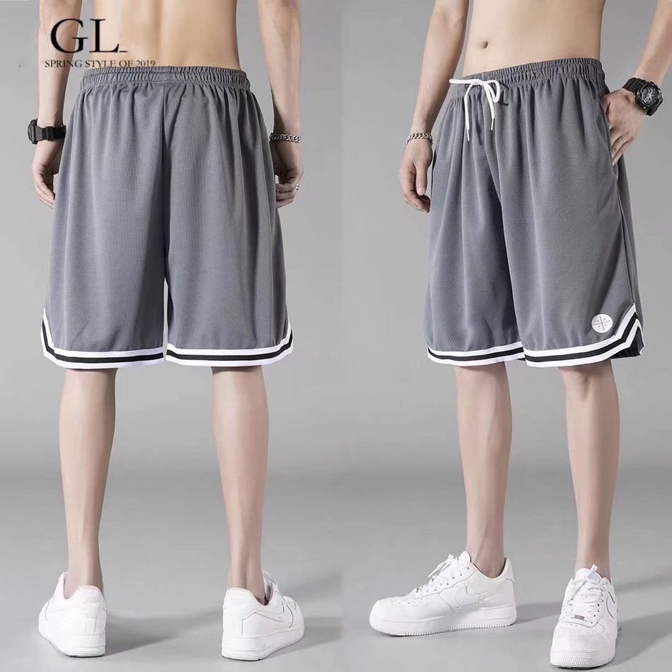 Men's American-Style High-Elastic Basketball Sports Shorts