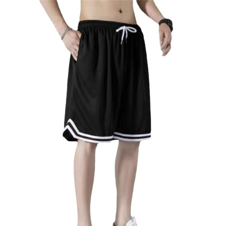 Men's American-Style High-Elastic Basketball Sports Shorts